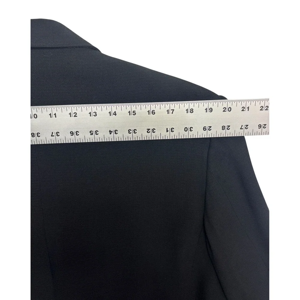 vtg Gianfranco Ferre 42R 36x30 Black Tuxedo Suit Double Breasted Italy Pleated